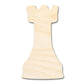 Unfinished Wood Rook Chess Piece Shape | DIY Craft Cutout | up to 46" DIY