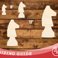 Unfinished Wood Knight Chess Piece Shape | DIY Craft Cutout | up to 46" DIY