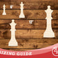 Unfinished Wood Queen Chess Piece Shape | DIY Craft Cutout | up to 46" DIY