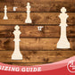 Unfinished Wood King Chess Piece Shape | DIY Craft Cutout | up to 46" DIY