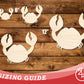 Unfinished Wood Crafty The Crab Shape | DIY Craft Cutout | up to 46" DIY