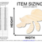 Unfinished Wood Cartoon Seaturtle Shape | DIY Craft Cutout | up to 46" DIY