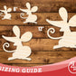 Unfinished Wood Cartoon Mouse Shape | DIY Craft Cutout | up to 46" DIY