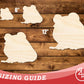 Unfinished Wood Cartoon Frog Shape | DIY Craft Cutout | up to 46" DIY