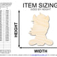 Unfinished Wood Cartoon Horse Shape | DIY Craft Cutout | up to 46" DIY