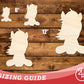 Unfinished Wood Cartoon Horse Shape | DIY Craft Cutout | up to 46" DIY