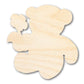 Unfinished Wood Flower Bear Shape | DIY Craft Cutout | up to 46" DIY