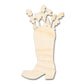Unfinished Wood Flower Boot Shape | DIY Craft Cutout | up to 46" DIY