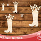 Unfinished Wood Flower Boot Shape | DIY Craft Cutout | up to 46" DIY