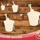 Unfinished Wood Pail and Sand Bucket Shape | DIY Craft Cutout | up to 46" DIY
