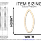 Unfinished Wood Fishtail Surfboard Outline Shape | DIY Craft Cutout | up to 46" DIY