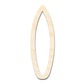 Unfinished Wood Surfboard Outline Shape | DIY Craft Cutout | up to 46" DIY