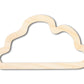 Unfinished Wood Cloud Outline Shape | DIY Craft Cutout | up to 46" DIY