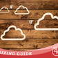 Unfinished Wood Cloud Outline Shape | DIY Craft Cutout | up to 46" DIY