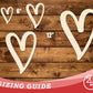 Unfinished Wood Heart Outline Shape | DIY Craft Cutout | up to 46" DIY