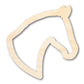 Unfinished Wood Horse Outline Shape | DIY Craft Cutout | up to 46" DIY