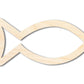 Unfinished Wood Fish Outline Shape | DIY Craft Cutout | up to 46" DIY
