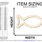 Unfinished Wood Fish Outline Shape | DIY Craft Cutout | up to 46" DIY