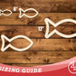 Unfinished Wood Fish Outline Shape | DIY Craft Cutout | up to 46" DIY