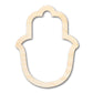 Unfinished Wood Hamsa Outline Shape | DIY Craft Cutout | up to 46" DIY
