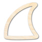 Unfinished Wood Shark Fin Outline Shape | DIY Craft Cutout | up to 46" DIY