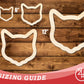 Unfinished Wood Cat Head Outline Shape | DIY Craft Cutout | up to 46" DIY
