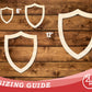 Unfinished Wood Shield Head Outline Shape | DIY Craft Cutout | up to 46" DIY