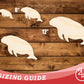 Unfinished Wood Chunky Manatee Shape | DIY Craft Cutout | up to 46" DIY