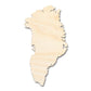 Unfinished Wood Greenland Shape | DIY Craft Cutout | up to 46" DIY