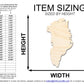 Unfinished Wood Greenland Shape | DIY Craft Cutout | up to 46" DIY