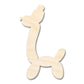 Unfinished Wood Balloon Giraffe Shape | DIY Craft Cutout | up to 46" DIY