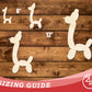 Unfinished Wood Balloon Giraffe Shape | DIY Craft Cutout | up to 46" DIY