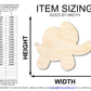 Unfinished Wood Balloon Elephant Shape | DIY Craft Cutout | up to 46" DIY