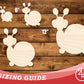 Unfinished Wood Balloon Snail Shape | DIY Craft Cutout | up to 46" DIY