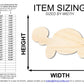 Unfinished Wood Balloon Turtle Shape | DIY Craft Cutout | up to 46" DIY