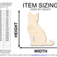 Unfinished Wood Spooky Sitting Cat Shape | DIY Craft Cutout | up to 46" DIY