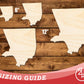 Unfinished Wood Los Angeles LA County Shape | DIY Craft Cutout | up to 46" DIY