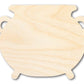 Unfinished Wood Cauldron Shape | DIY Craft Cutout | up to 46" DIY