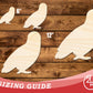 Unfinished Wood Spooky Owl Shape | DIY Craft Cutout | up to 46" DIY