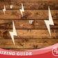 Unfinished Wood Lightning Bolt Shape | DIY Craft Cutout | up to 46" DIY