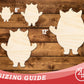 Unfinished Wood Cute Yeti Shape | DIY Craft Cutout | up to 46" DIY
