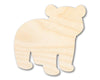 Unfinished Wood Cute Polar Bear Shape | DIY Craft Cutout | up to 46" DIY