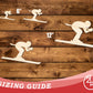 Unfinished Wood Skier Shape | DIY Craft Cutout | up to 46" DIY