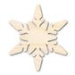 Unfinished Wood Chunky Snowflake Shape | DIY Craft Cutout | up to 46" DIY