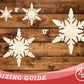 Unfinished Wood Chunky Snowflake Shape | DIY Craft Cutout | up to 46" DIY
