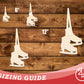 Unfinished Wood Figure Skates Shape | DIY Craft Cutout | up to 46" DIY