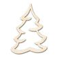 Unfinished Wood Snowy Tree Shape | DIY Craft Cutout | up to 46" DIY