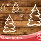 Unfinished Wood Snowy Tree Shape | DIY Craft Cutout | up to 46" DIY