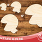 Unfinished Wood Fortune Cookie Shape | DIY Craft Cutout | up to 46" DIY