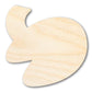 Unfinished Wood Open Fortune Cookie Shape | DIY Craft Cutout | up to 46" DIY